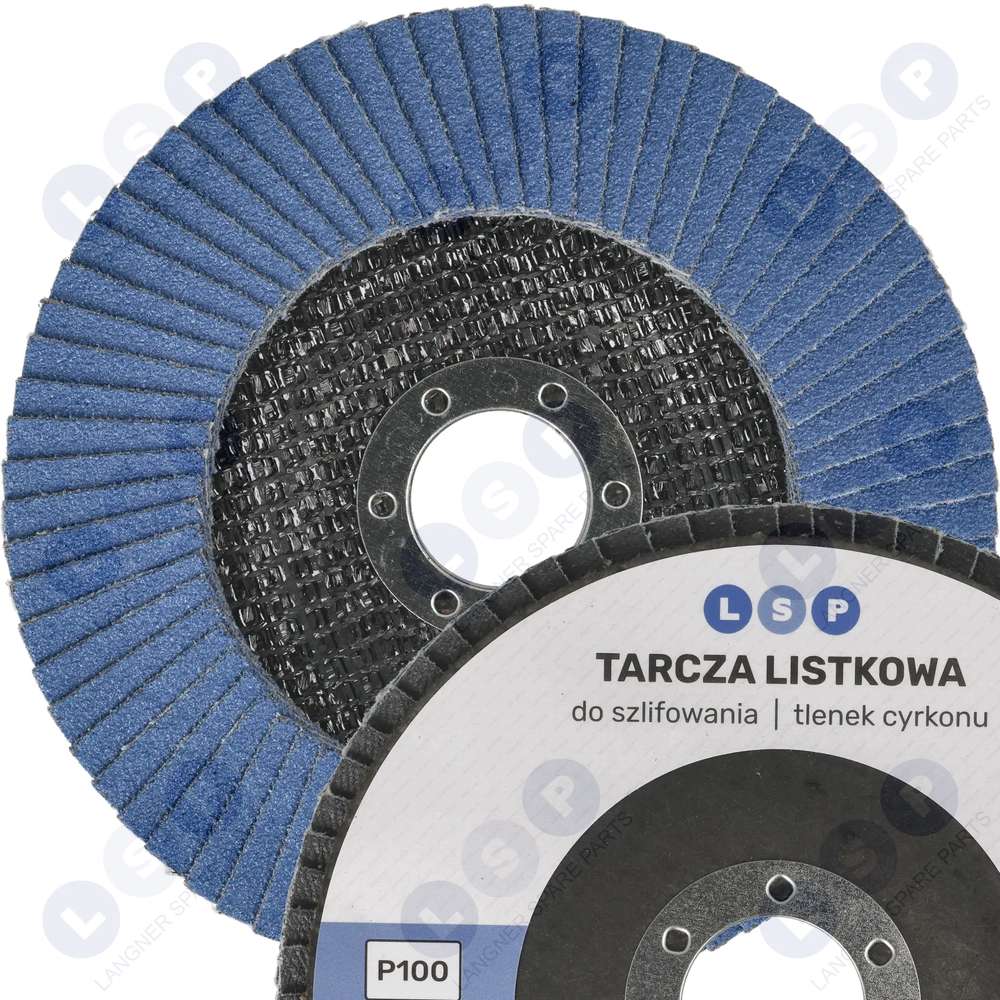 Lamelový kotúč 125 zirkónové lamely na brúsenie P100